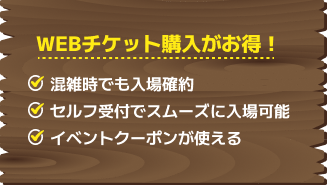 WEBチケット購入がお得!